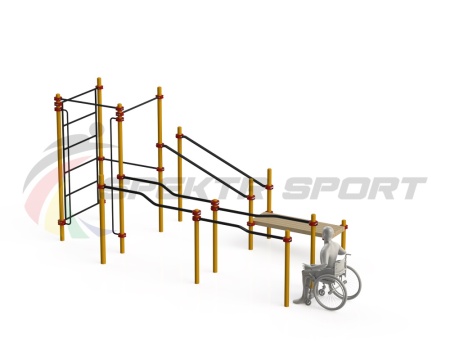 Купить Спортивный комплекс для инвалидов-колясочников WRK-D16_76mm в Аргуне 