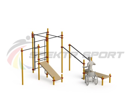 Купить Спортивный комплекс для инвалидов-колясочников WRK-D20_76mm в Аргуне 